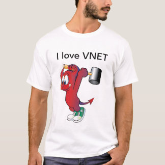 Camiseta Eu amo VNET