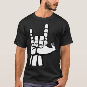 Camiseta Eu Amo Você Assinar Linguagem de Sinal Americano A
