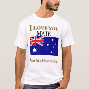CAMISETA EU AMO VOCÊ, CASACO DE 6 PÉS DE DISTÂNCIA