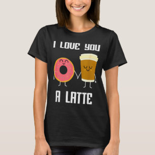 Camiseta Eu Amo Você Engraçado Um Latte Dia Dos Namorados P