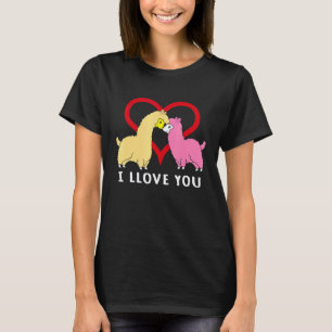 Camiseta Eu Amo Você Lhama Alpaca