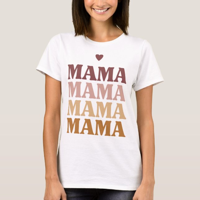 Camiseta Eu Amo Você Mamãe, Presente do Dia das Mães, Prese (Frente)