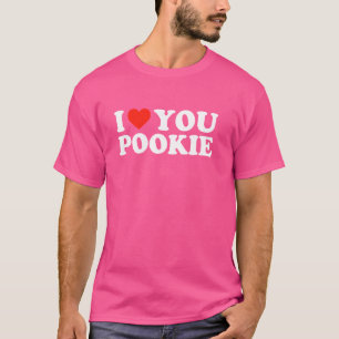 Camiseta EU AMO VOCÊ POOKIE Piada Viral Meme Hawk Tuah Esta