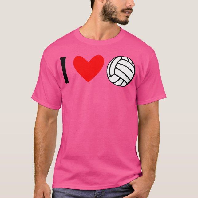 Camiseta Eu Amo Voleibol (Frente)