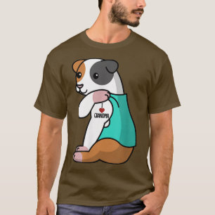Camiseta Eu Amo Vovó Tatô Guiné Porco Avó Pet T