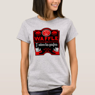Camiseta Eu amo Waffles
