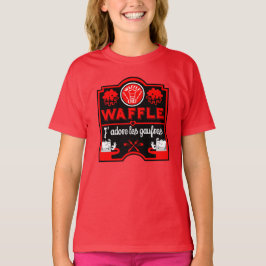 Camiseta Eu amo Waffles