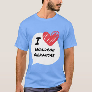 Camiseta Eu amo Waldron Arkansas Oversized