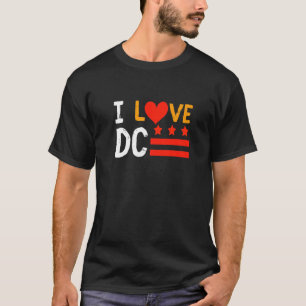 Camiseta Eu Amo Washington D C Distrito de Columbia Nativo