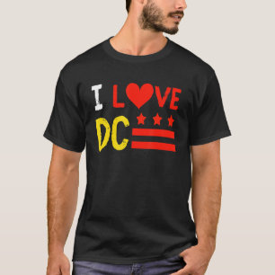 Camiseta Eu amo Washington D C Distrito de Columbia Nativo