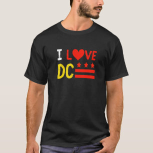 Camiseta Eu amo Washington D C Distrito de Columbia Nativo