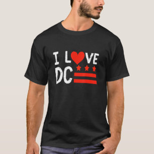 Camiseta Eu Amo Washington D C Nativo do Distrito de Columb