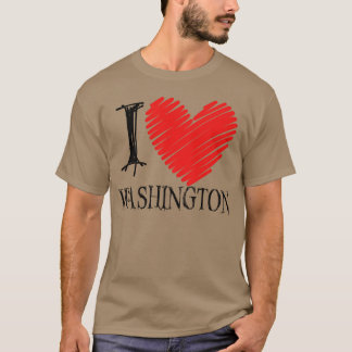 Camiseta Eu Amo Washington Washington Ama Washington Mercad