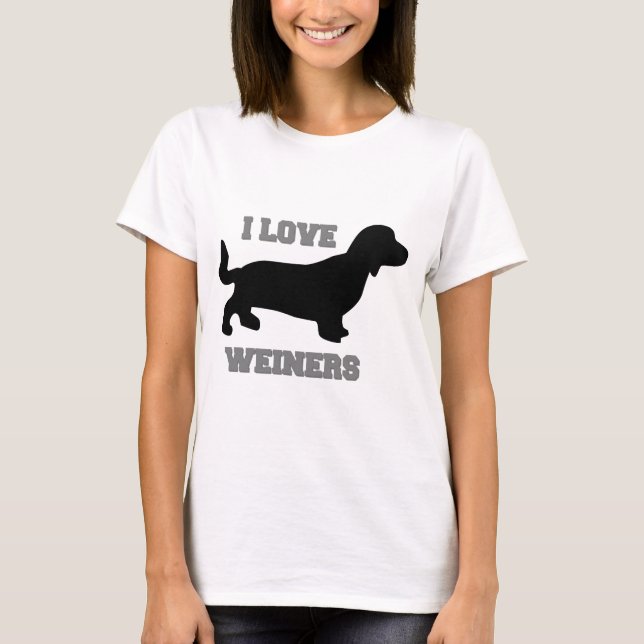 Camiseta Eu amo Weiners (Frente)