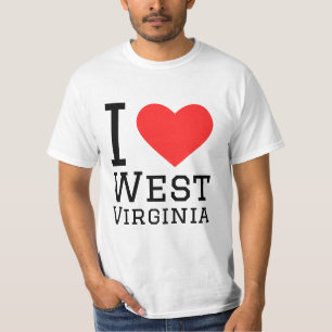 Camiseta Eu amo West Virginia