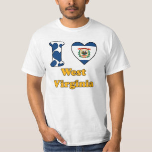 Camiseta Eu amo West Virginia