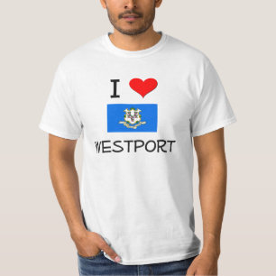 Camiseta Eu amo Westport Connecticut