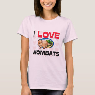 Camiseta Eu amo Wombats