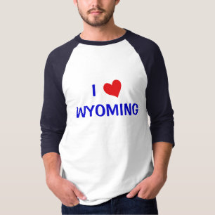 Camiseta Eu amo Wyoming