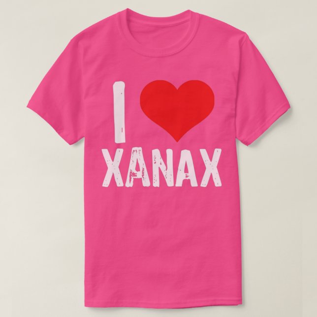Camiseta Eu Amo Xanax (Frente do Design)