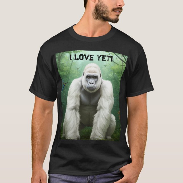 Camiseta Eu Amo Yetti T-Shirt (Frente)