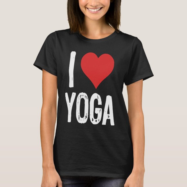 Camiseta Eu Amo Yoga (Frente)