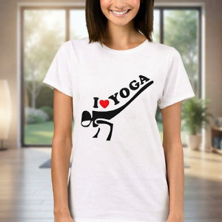Camiseta Eu Amo Yoga