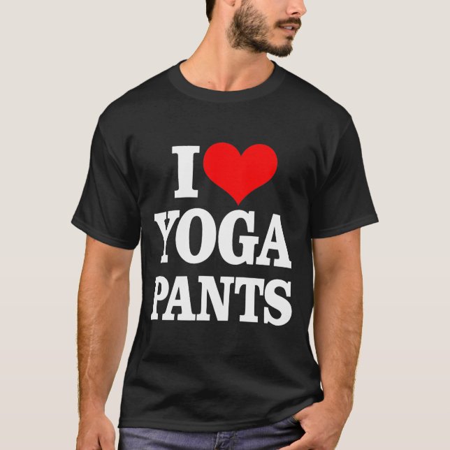 Camiseta Eu Amo Yoga Pants T (Frente)