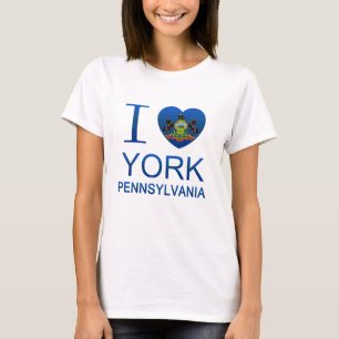 Camiseta Eu amo York, PA