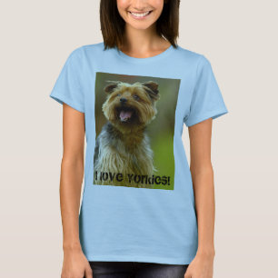 Camiseta Eu amo Yorkies! T-shirt