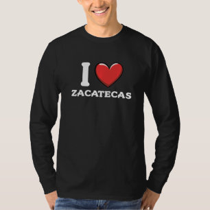 Camiseta Eu Amo Zacatecas México