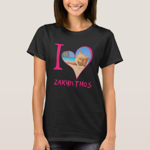 Camiseta Eu amo Zakynthos Grecee