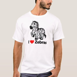Camiseta Eu amo zebras