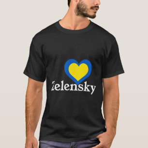 Camiseta Eu Amo Zelensky Presidente da Ucrânia Volodymyr Co