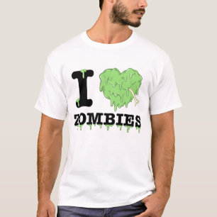Camiseta Eu amo zombis