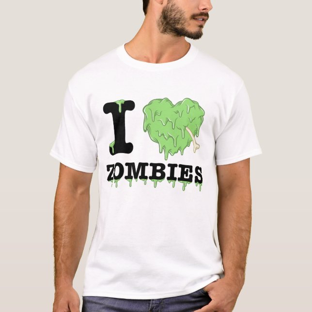 Camiseta Eu amo zombis (Frente)