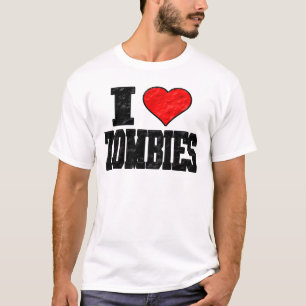 Camiseta Eu amo zombis