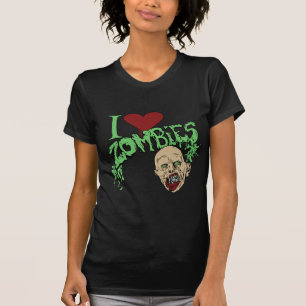 Camiseta Eu amo zombis