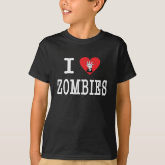 Camiseta Eu amo zombis