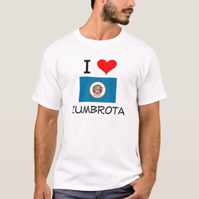 Camiseta Eu amo Zumbrota Minnesota (Frente)