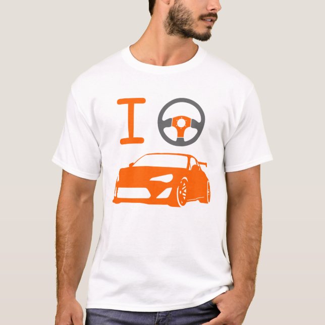 Camiseta Eu (amor) conduzo - GT86- /version3 (Frente)