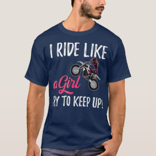 Camiseta Eu Ando Como Uma Menina De Bicicleta