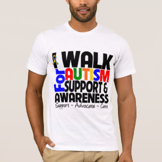 Camiseta Eu ando para a consciência do autismo
