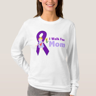 Camiseta Eu ando para o presente de Alzheimer da mamã
