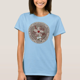 Camiseta Eu Ando Sozinho - Círculo (Ringer Vermelho)