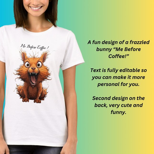 Camiseta Eu Antes Do Café! (Criador carregado)