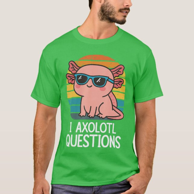 Camiseta Eu Aolotl Perguntas menino (Frente)