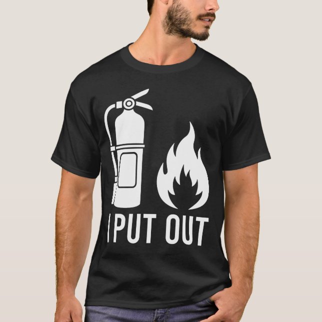 Camiseta Eu Apaguei Incêndio Extinguista Engraçado (Frente)