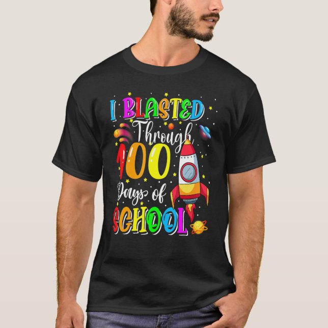 Camiseta Eu Apanhei 100 Dias De Escola 100 Dias Smar (Frente)