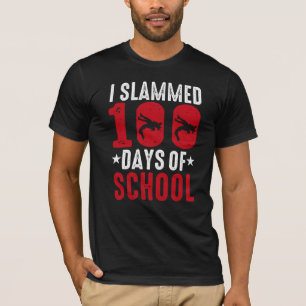 Camiseta Eu Apanhei 100 Dias De Luta Escolar 100º Dia B